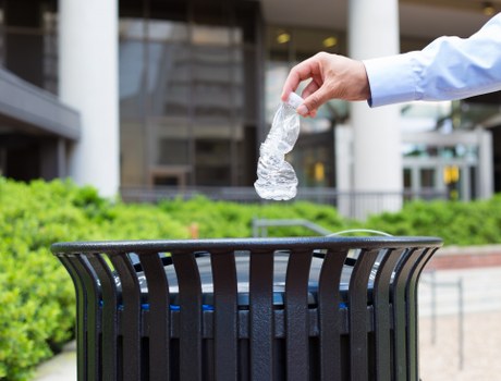 Recycling and waste management process in a busy London environment