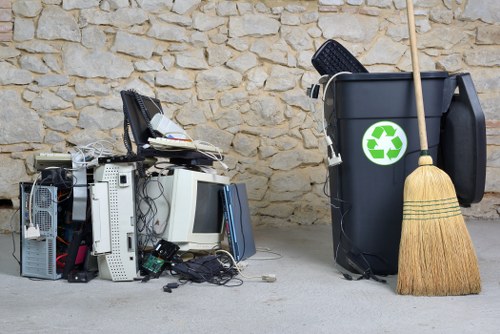 Clearing garden debris and waste in Central London