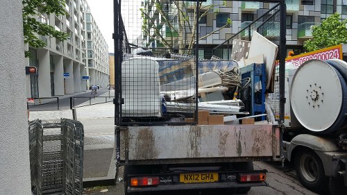 Commercial rubbish clearance at a Central London office building